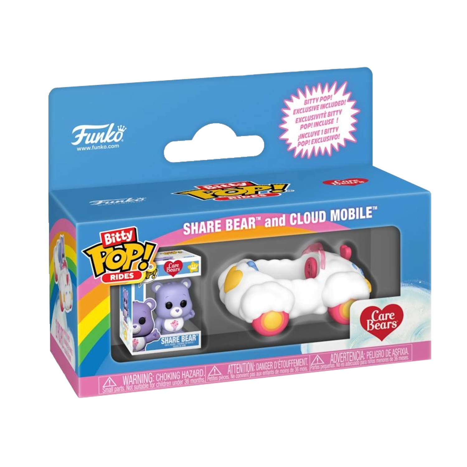Care Bears - Funko Bitty Pops - Share Bear Cloud Car